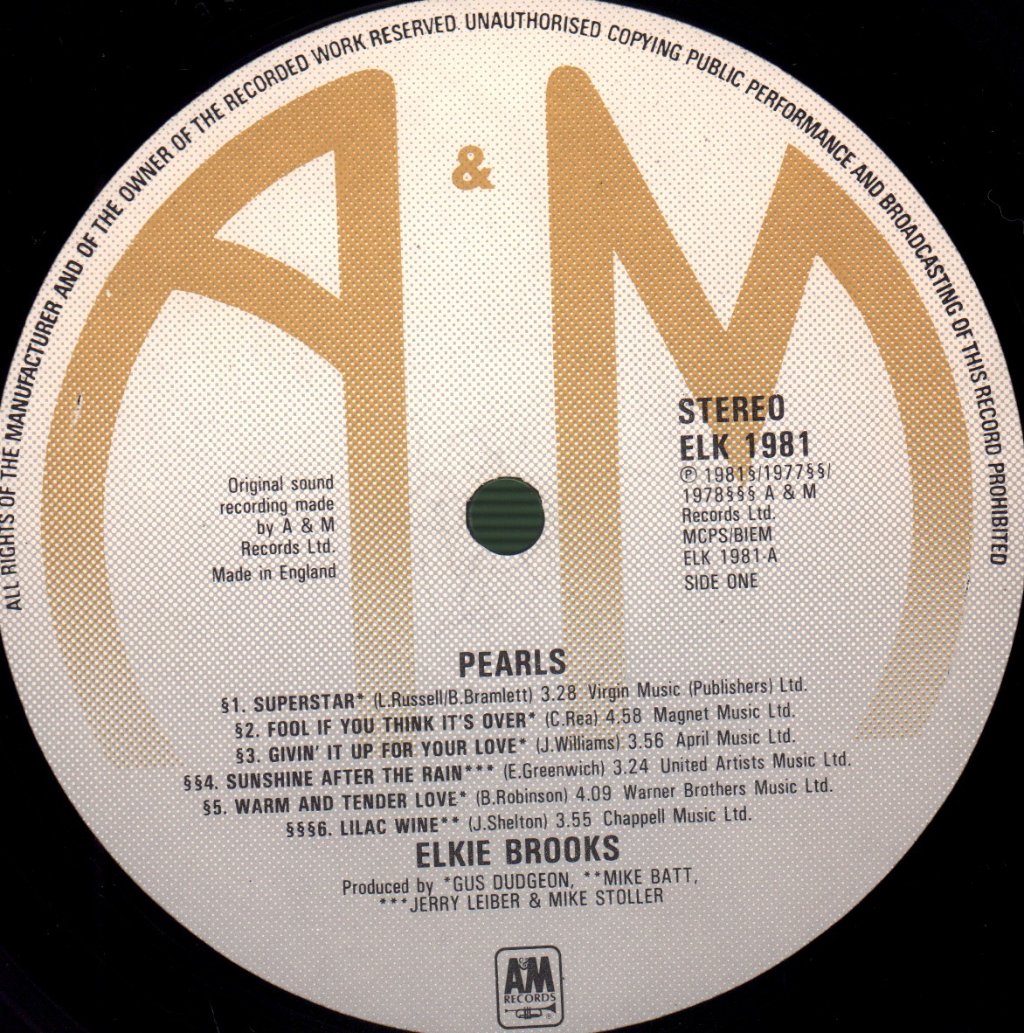 Elkie Brooks - Pearls - Lp