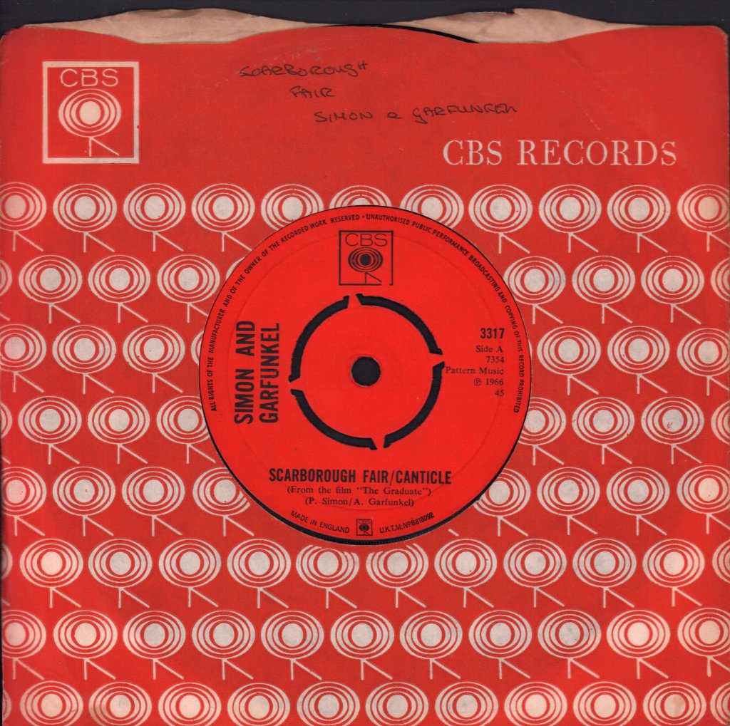 Simon And Garfunkel - Scarborough Fair / Canticle - 7 Inch