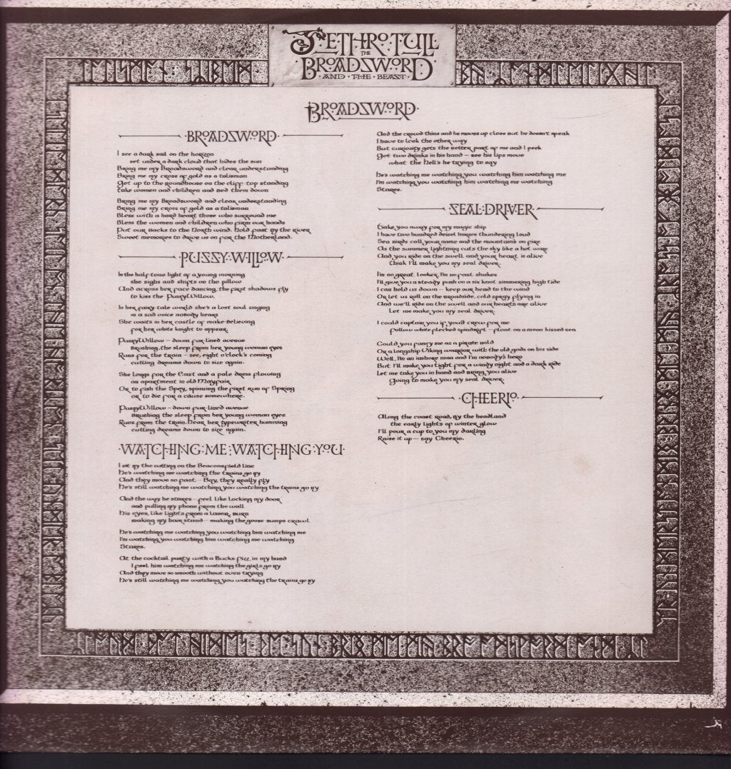 Jethro Tull - Broadsword And The Beast - Lp