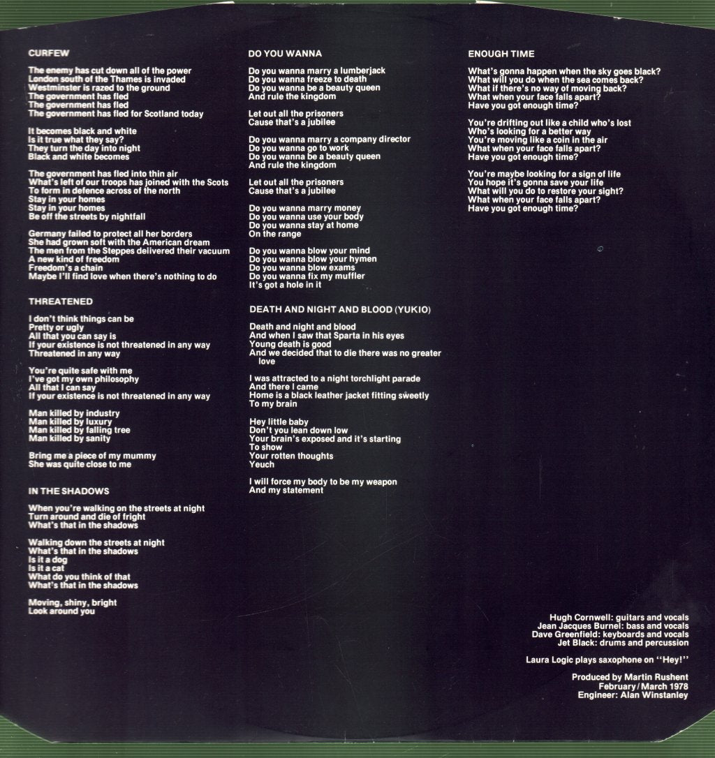 Stranglers - Black And White - Lp