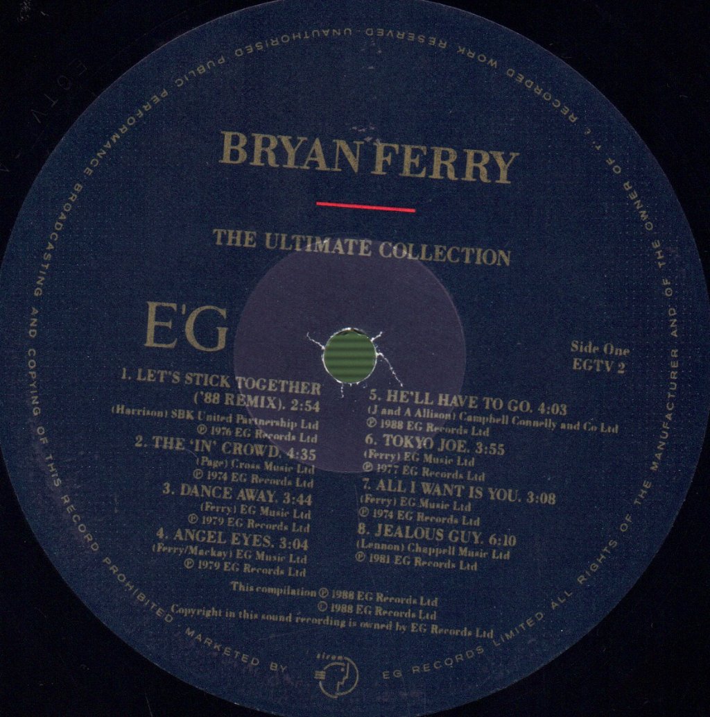 Bryan Ferry And Roxy Music - Ultimate Collection - Lp