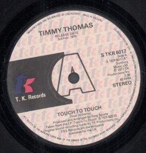Timmy Thomas - Touch To Touch - 7 Inch