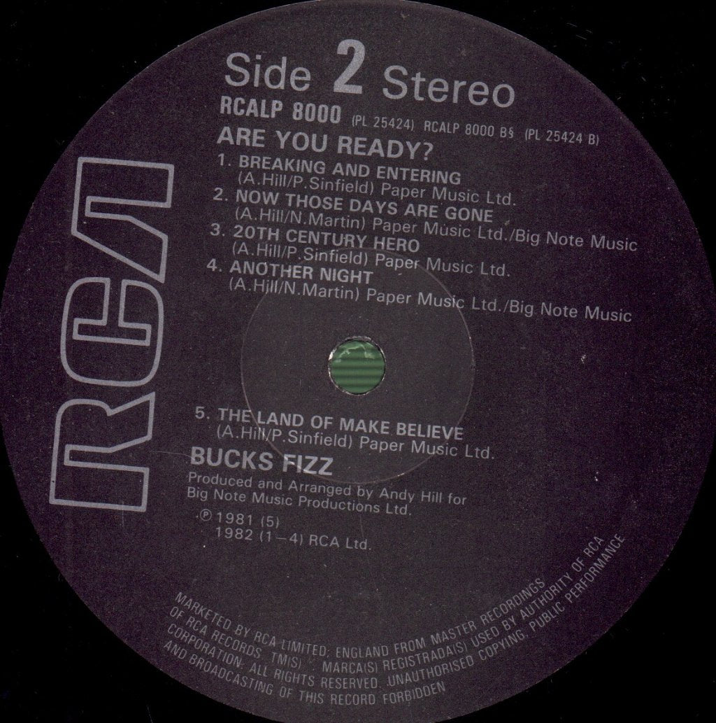 Bucks Fizz - Are You Ready - Lp