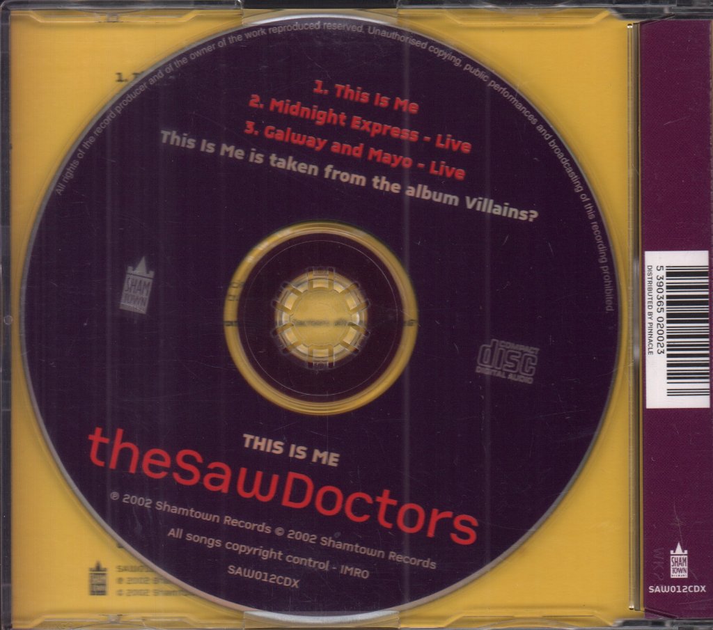 Saw Doctors - This Is Me - Cd