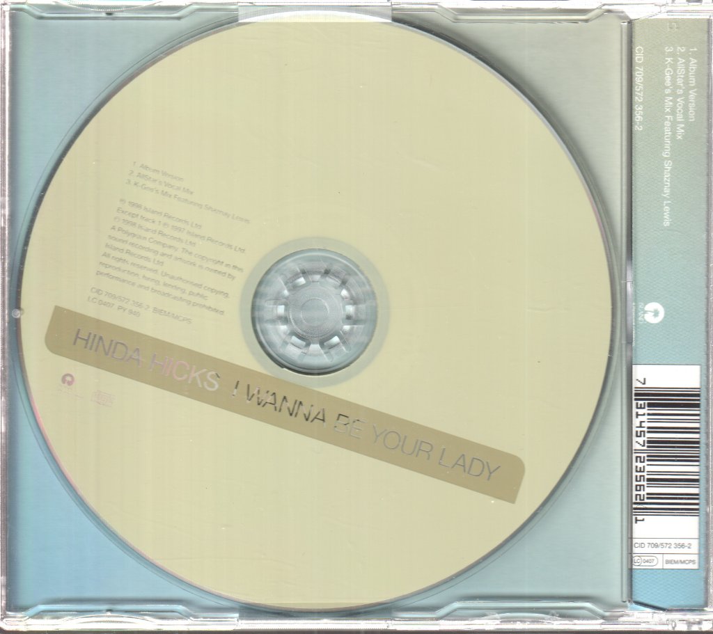 Hinda Hicks - I Wanna Be Your Lady - Cd