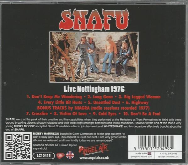 Snafu - Live Nottingham 1976 - Cd