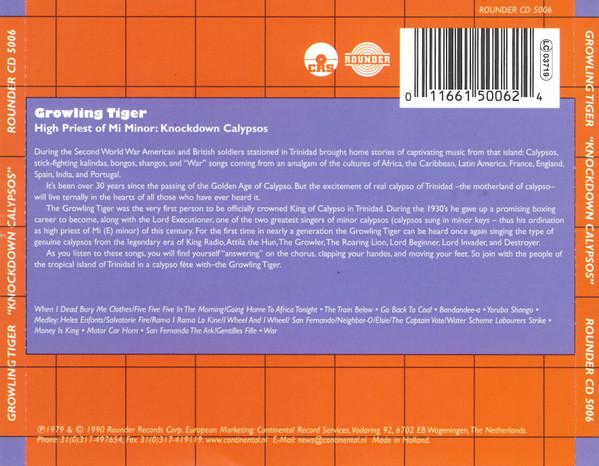 Growling Tiger - Knockdown Calypsos - Cd