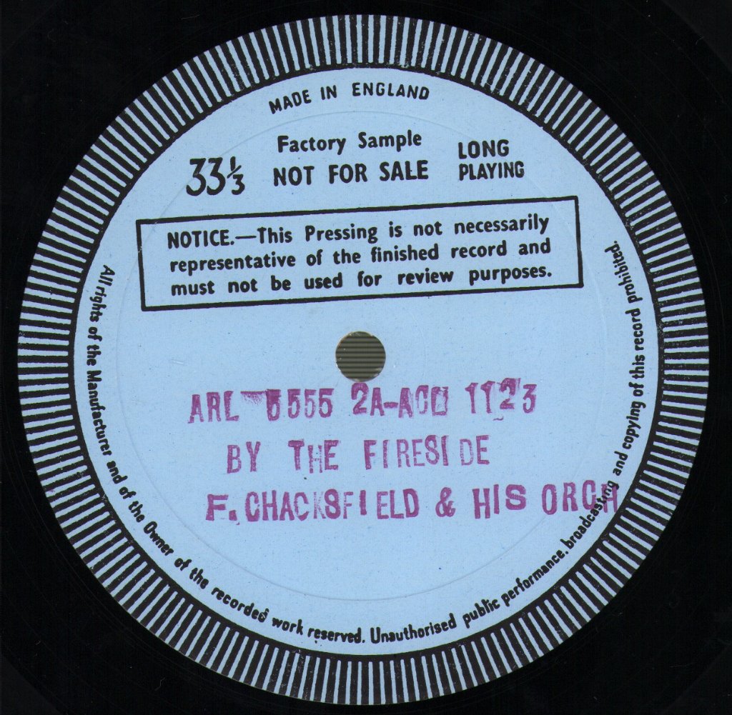 Frank Chacksfield And His Orchestra Featuring Bobby Pratt - By The Fireside - Double Lp