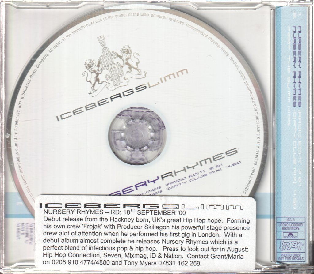 Iceberg Slimm - Nursery Rhymes - Cd
