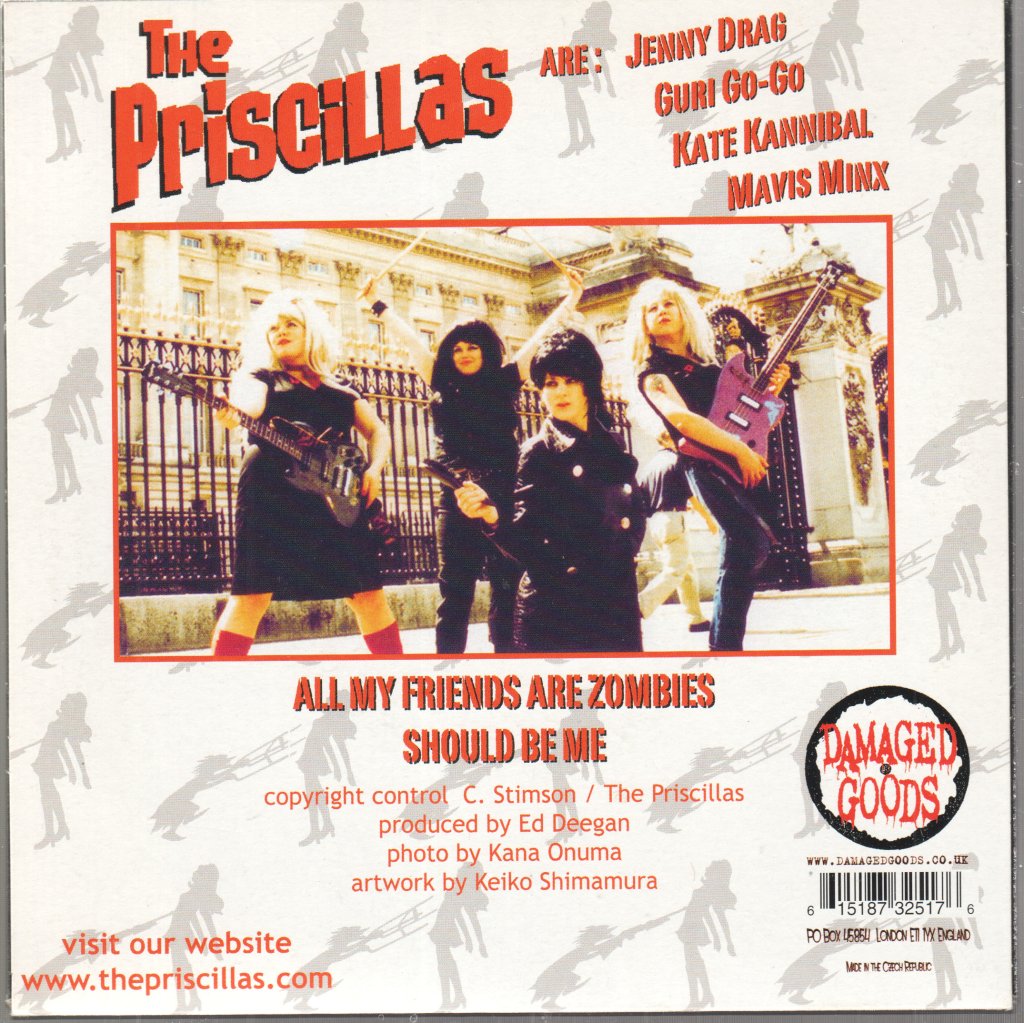 Priscillas - All My Friends Are Zombies - 7 Inch