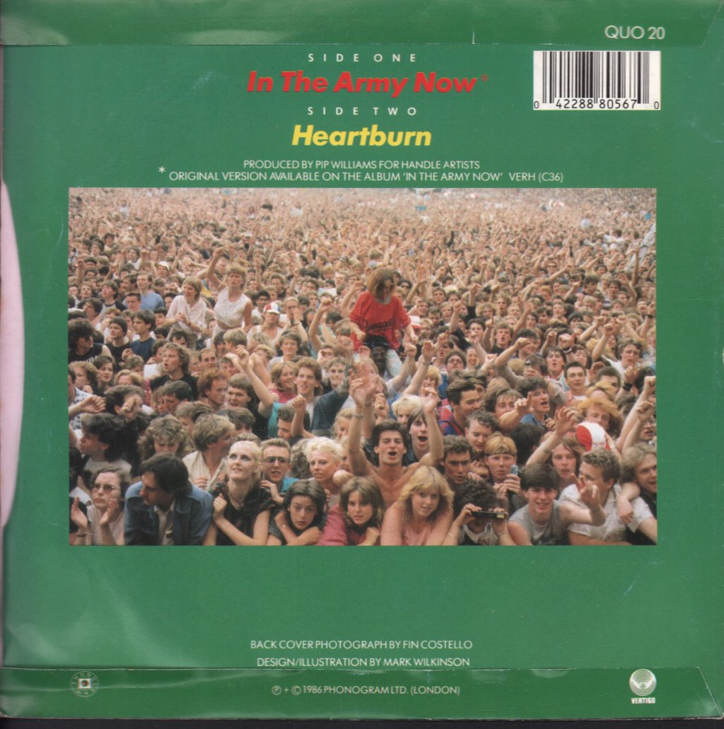 Status Quo - In The Army Now - 7 Inch