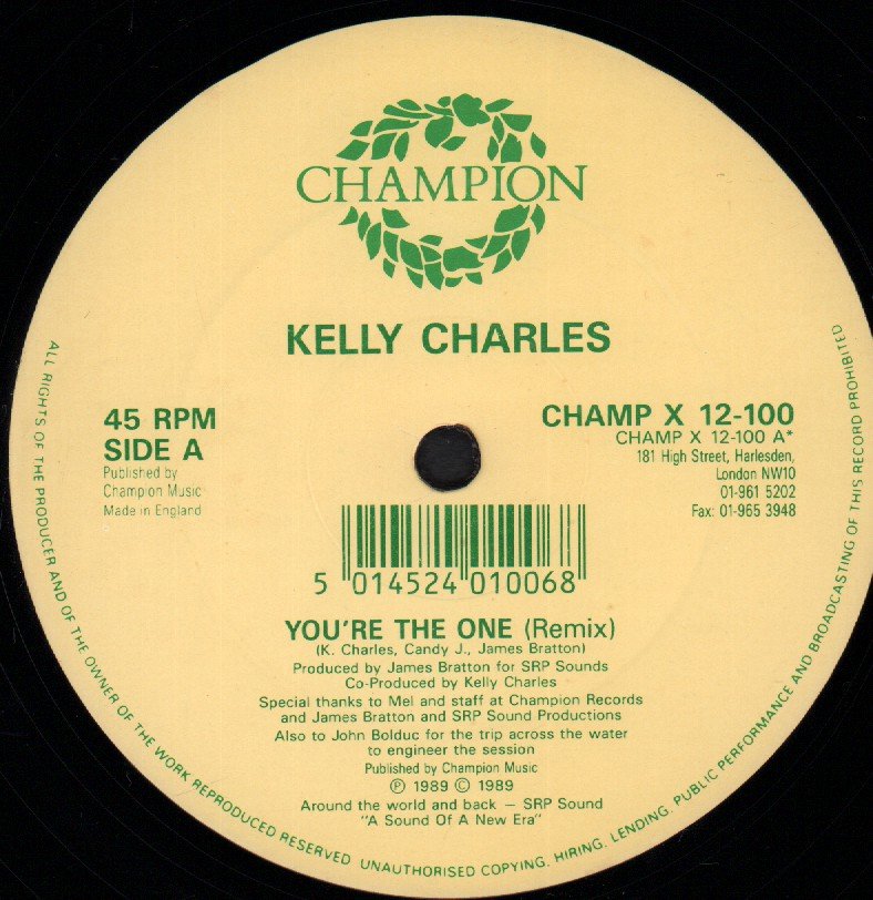 Kelly Charles - You're The One - 12 Inch