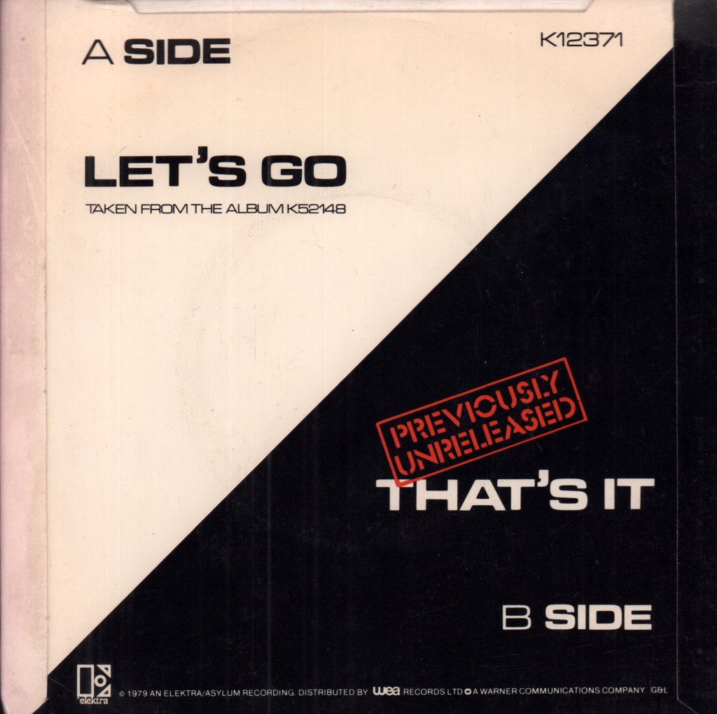 Cars - Let's Go - 7 Inch