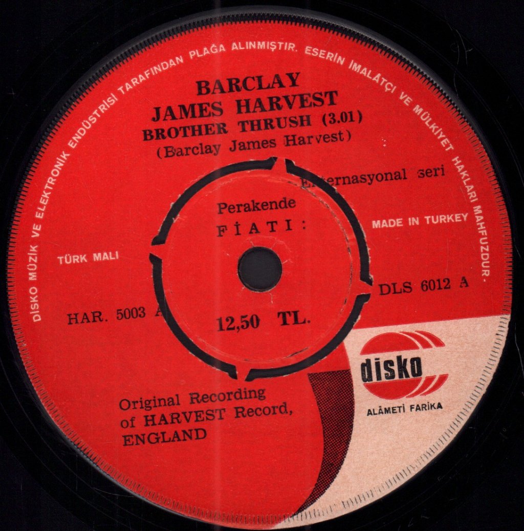 Barclay James Harvest - Brother Thrush - 7 Inch