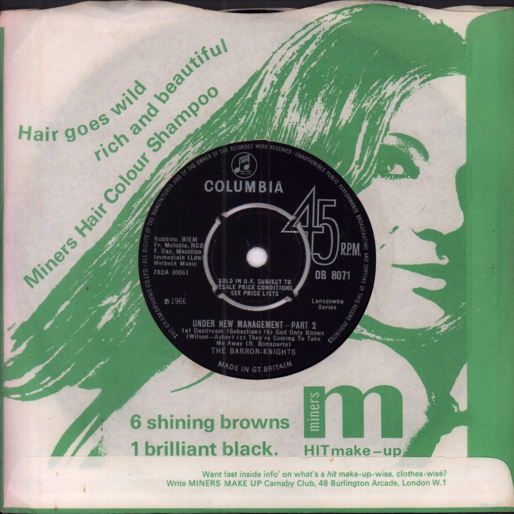 Barron Knights - Under New Management - 7 Inch