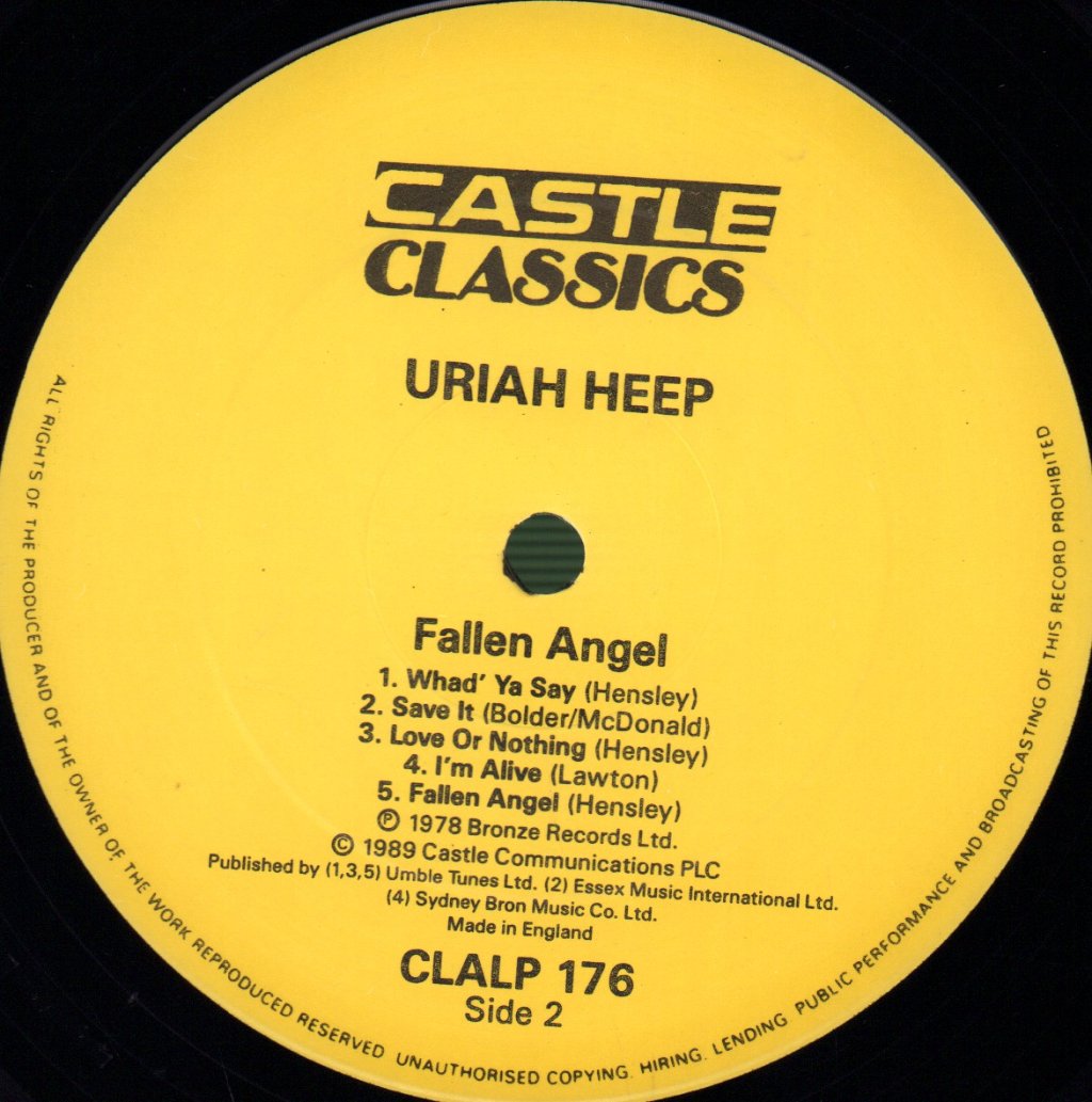 Uriah Heep - Fallen Angel - Lp