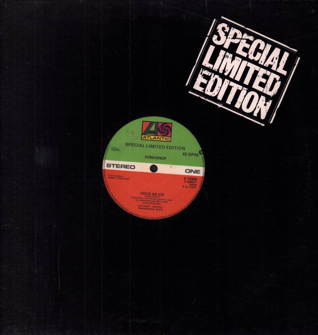 Foreigner - Cold As Ice - 12 Inch