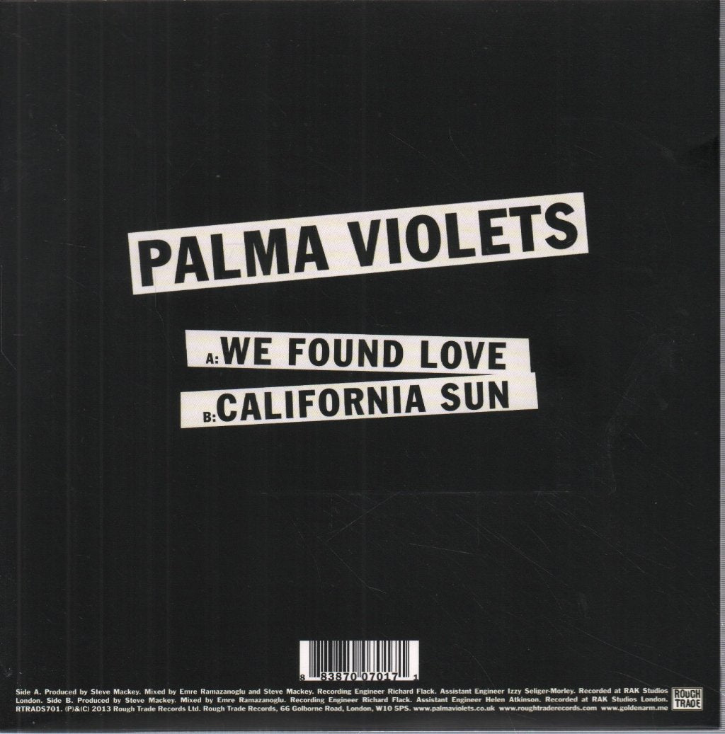 Palma Violets - We Found Love - 7 Inch