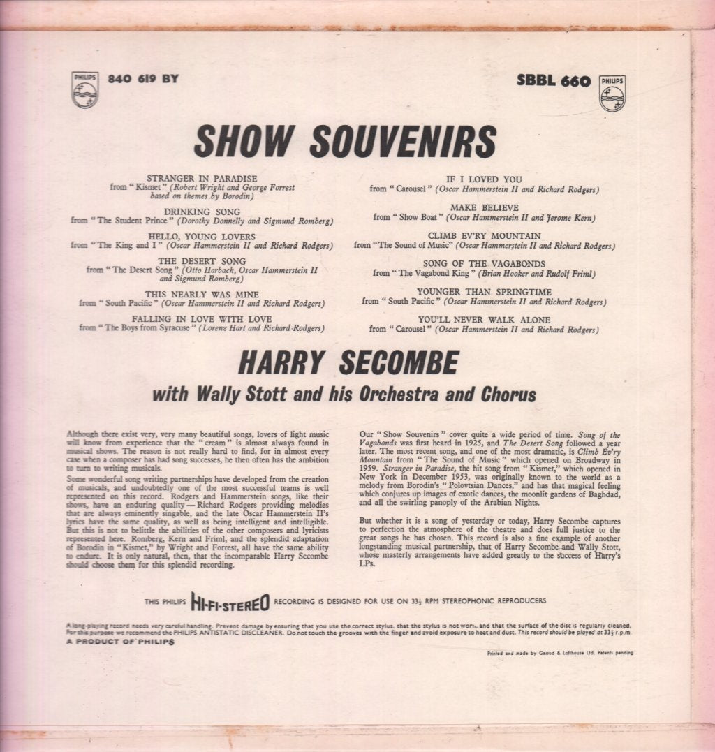 Harry Secombe - Show Souvenirs - Lp