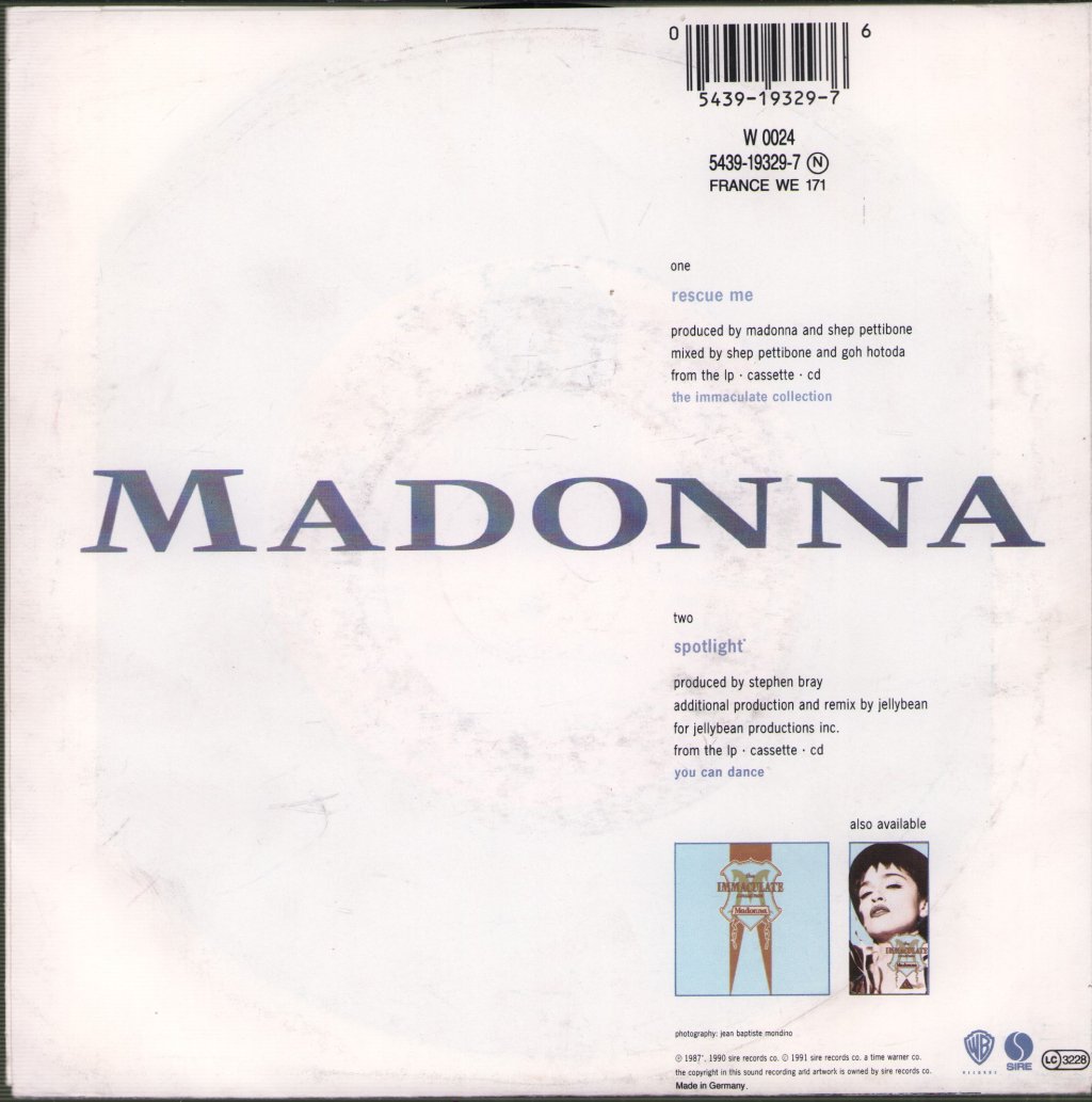 Madonna - Rescue Me - 7 Inch