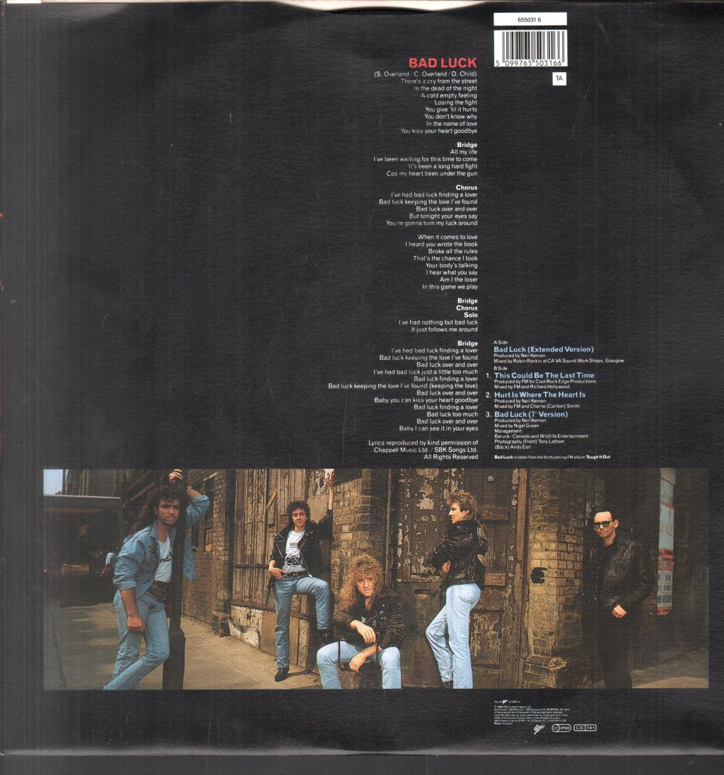Fm (Uk Rock Group) - Bad Luck - 12 Inch