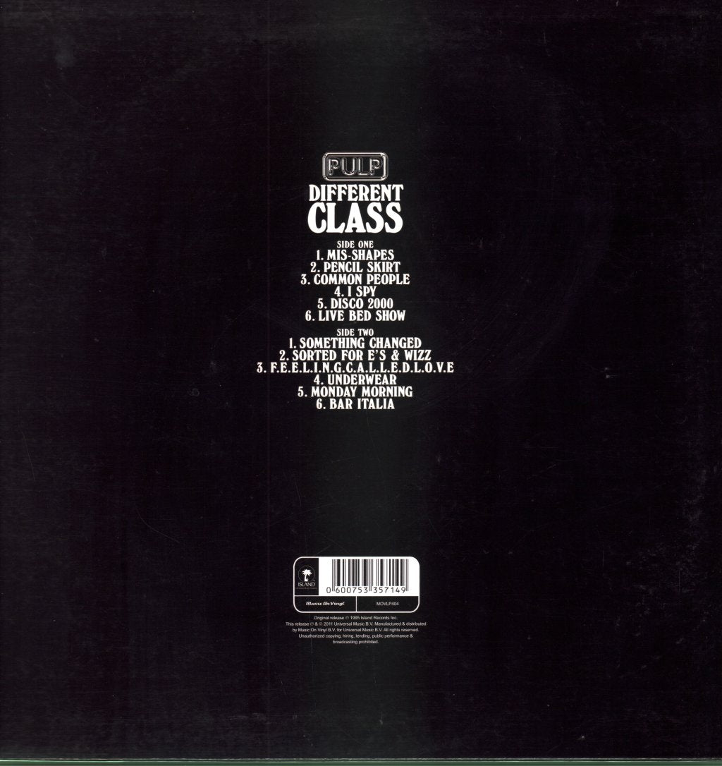 Pulp - Different Class - Lp
