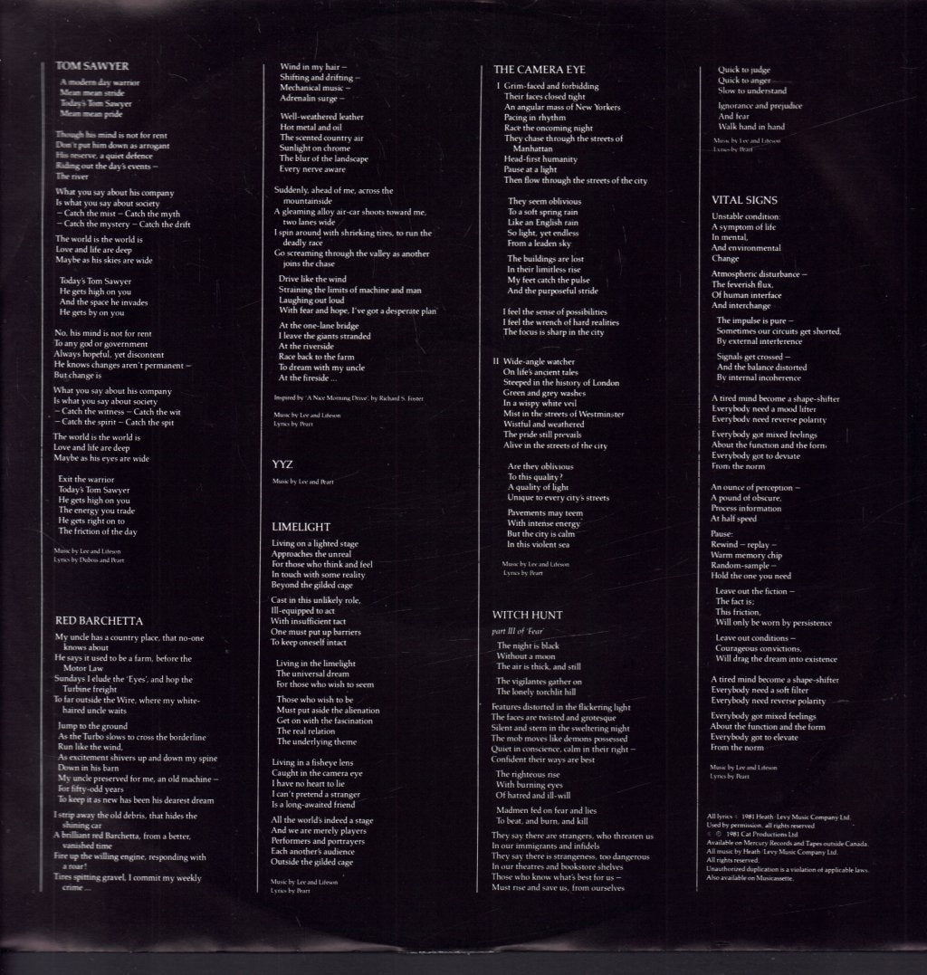 Rush - Moving Pictures - Lp