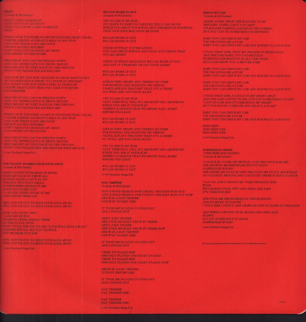 Beatles - 1962-1966 - Double Lp