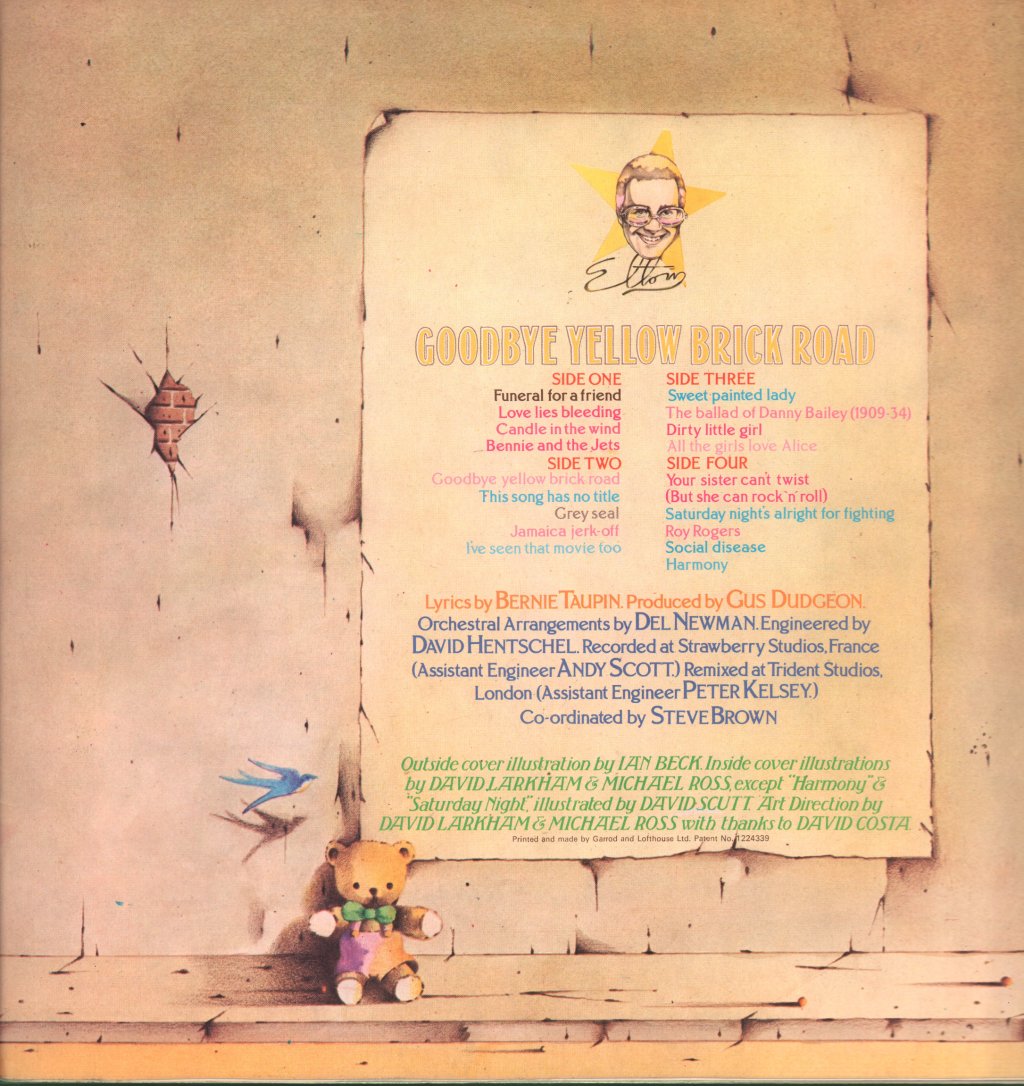 Elton John - Goodbye Yellow Brick Road - Double Lp