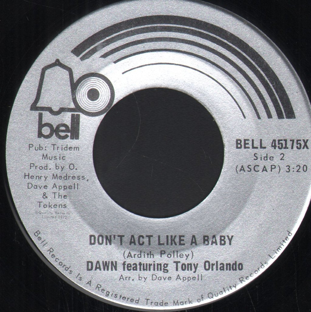 Dawn Featuring Tony Orlando - Runway / Happy Together - 7 Inch