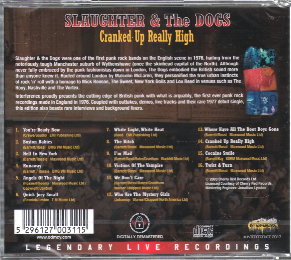 Slaughter And The Dogs - Cranked Up Really High - Cd