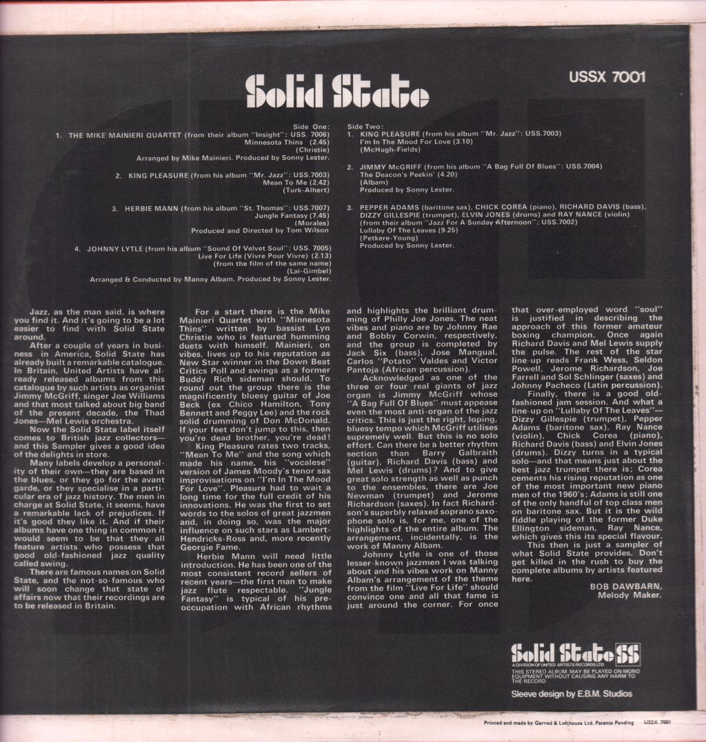 Solid State - Sampler Album - Lp