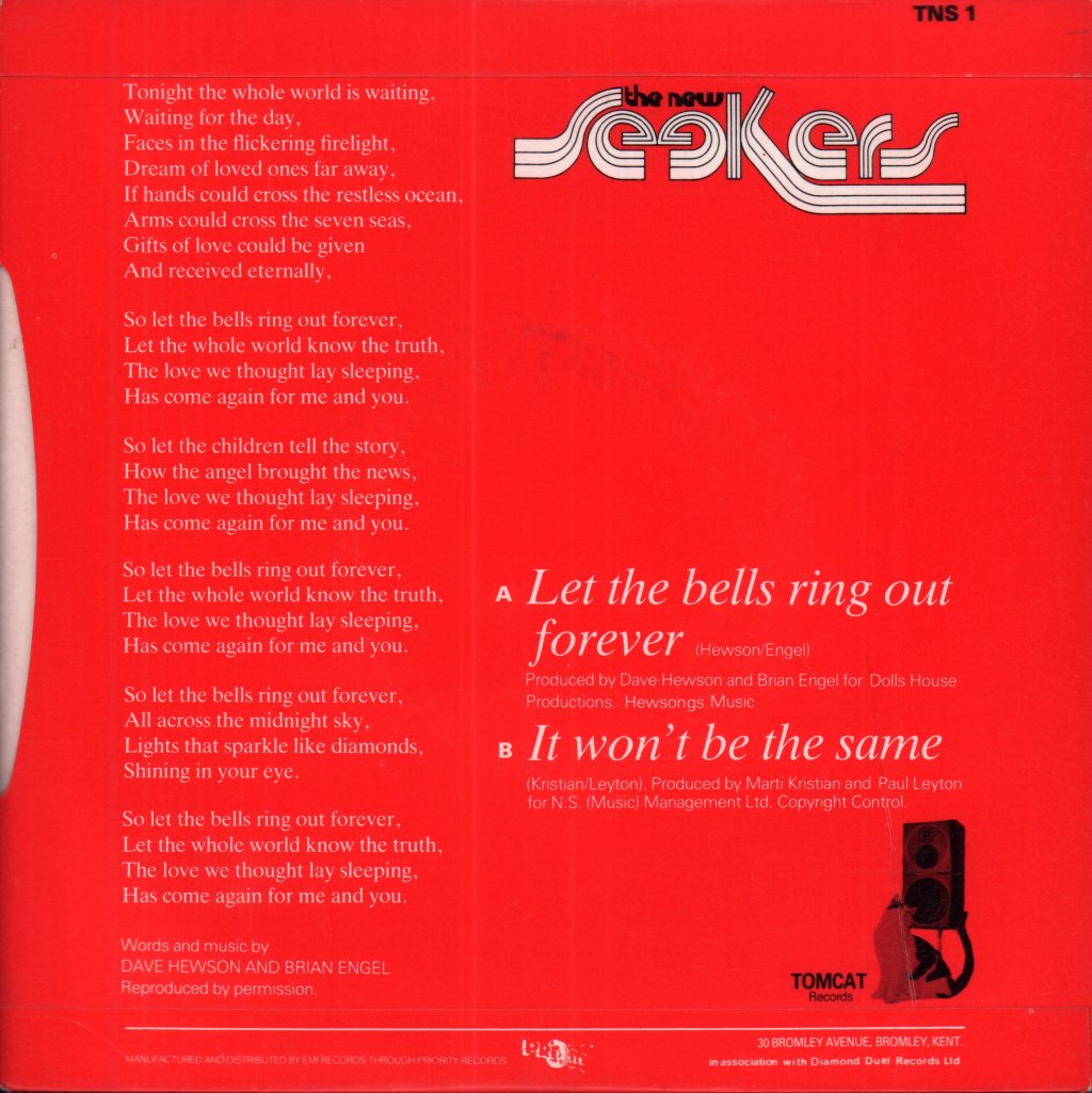 New Seekers - Let The Bells Ring Out Forever - 7 Inch