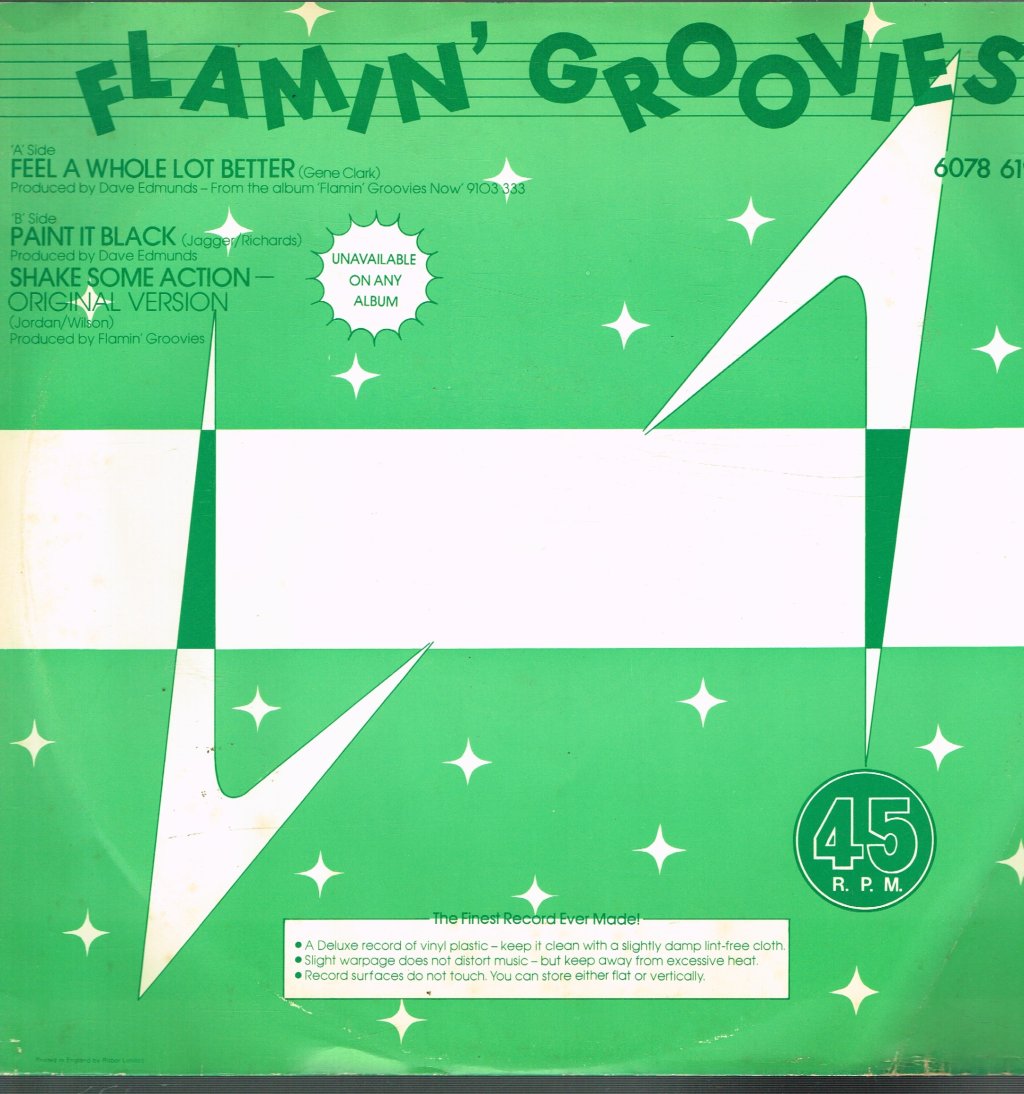 Flamin' Groovies - Feel A Whole Lot Better - 12 Inch
