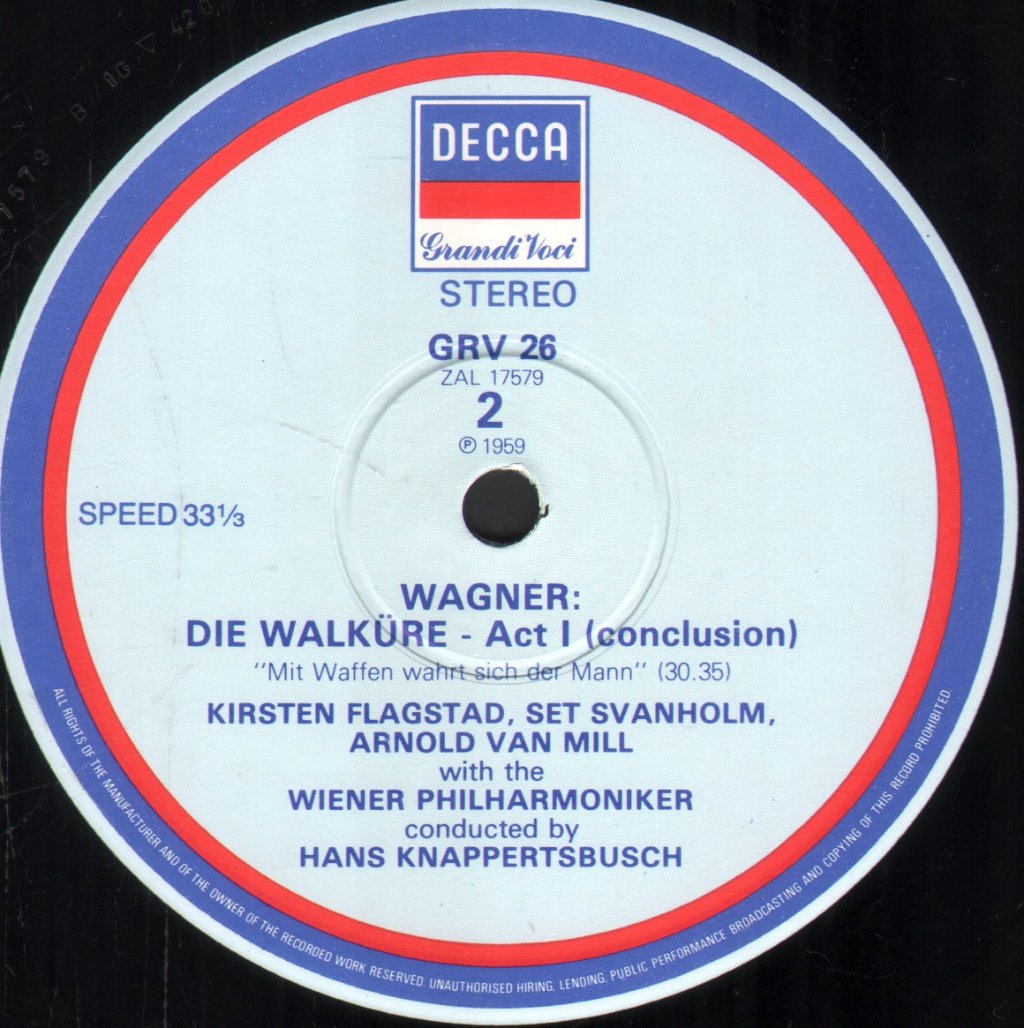 Kirsten Flagstad - Wagner - Die Walküre - Act 1 - Lp