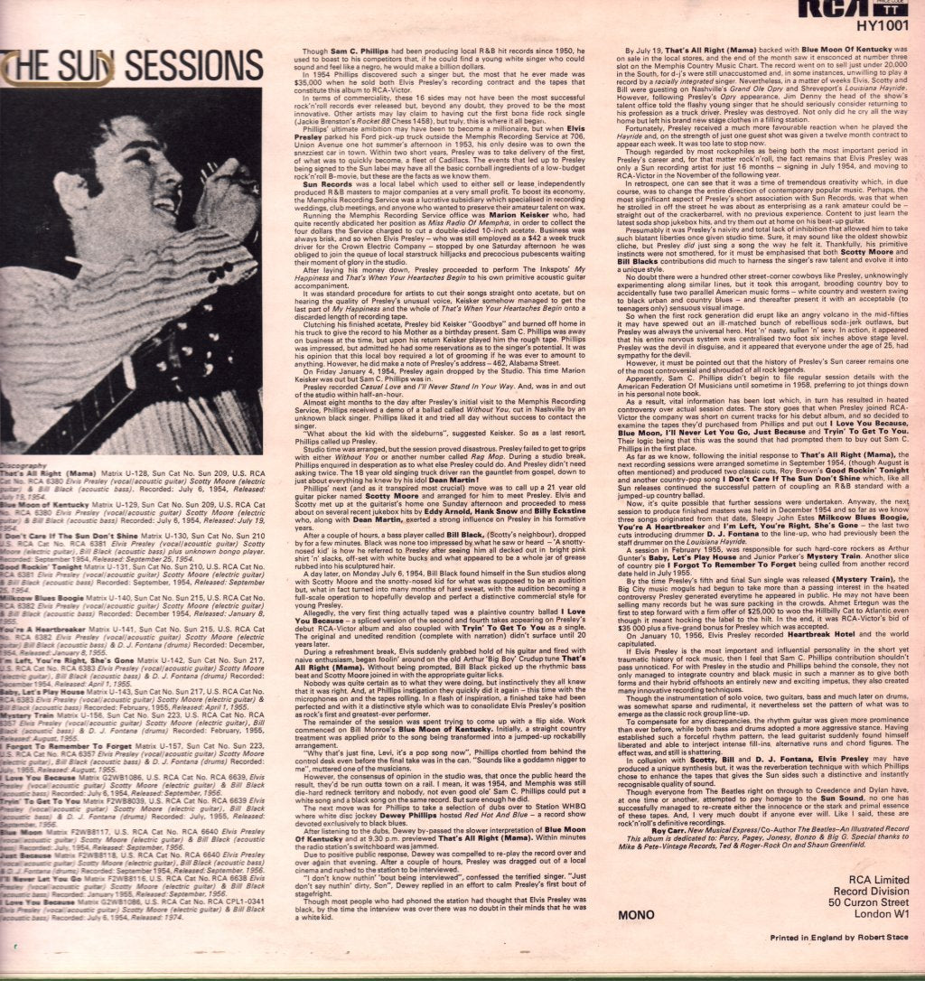 Elvis Presley - Sun Collection - Lp