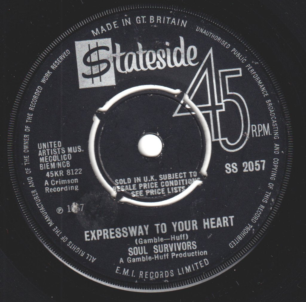 Soul Survivors - Expressway To Your Heart - 7 Inch