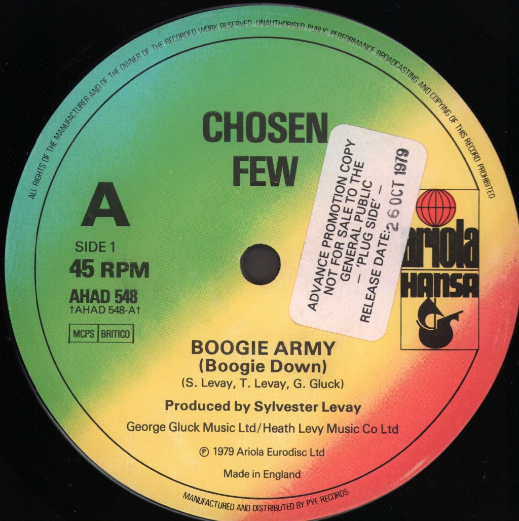 Chosen Few (70'S Group) - Boogie Army - 12 Inch