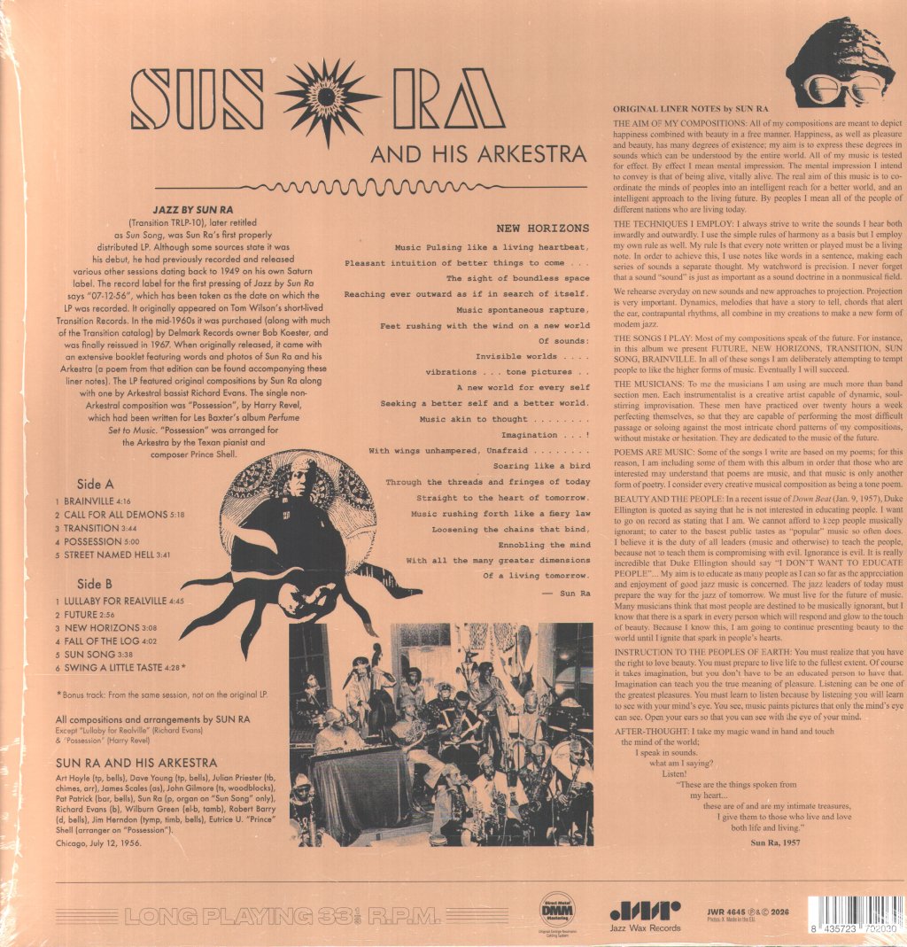 Sun Ra - Jazz By Sun Ra - Lp