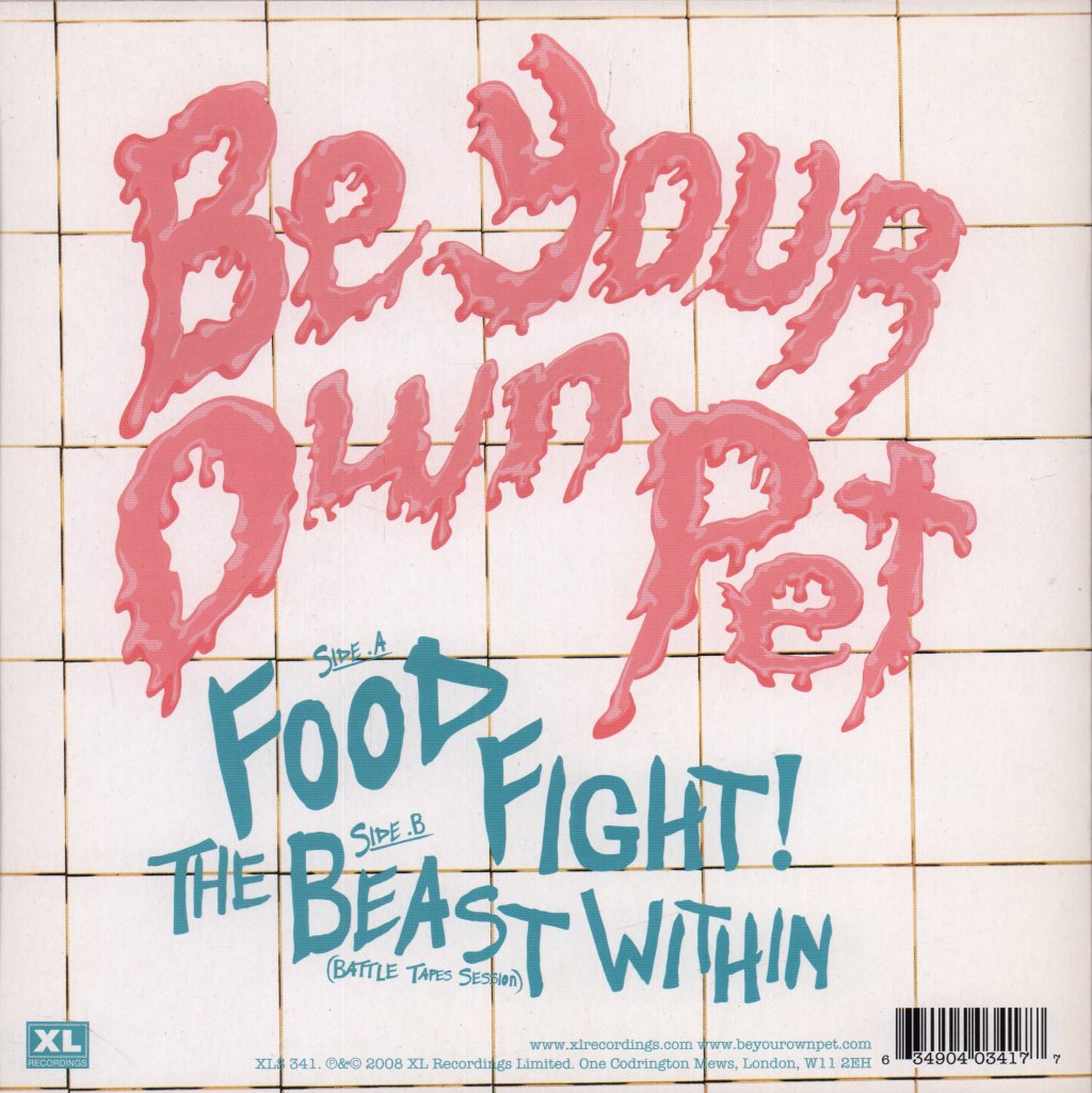 Be Your Own Pet - Food Fight - 7 Inch