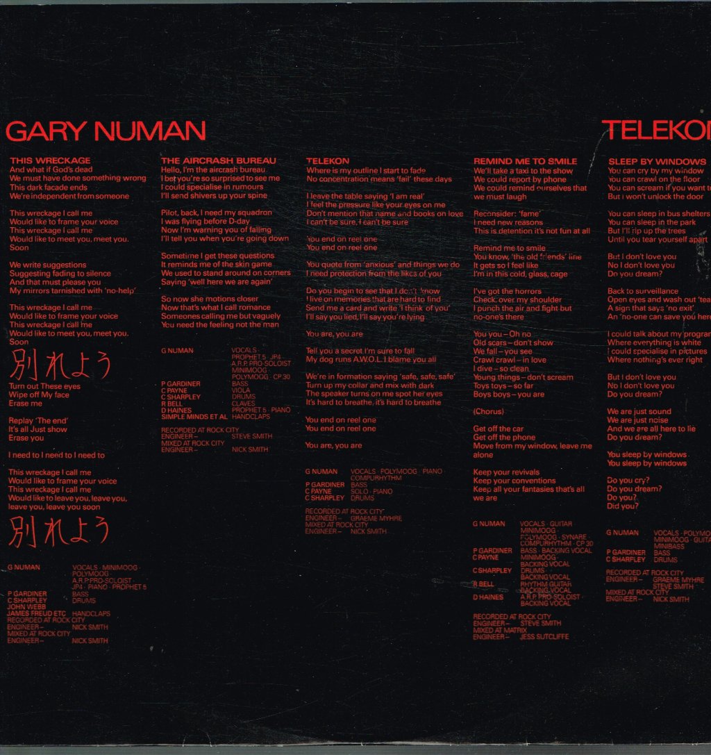 Gary Numan - Telekon - Lp