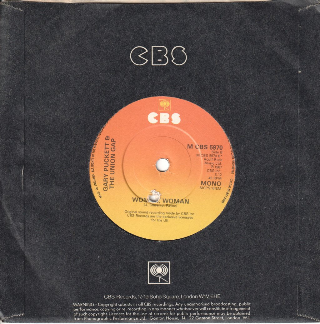Gary Puckett And The Union Gap - Young Girl - 7 Inch