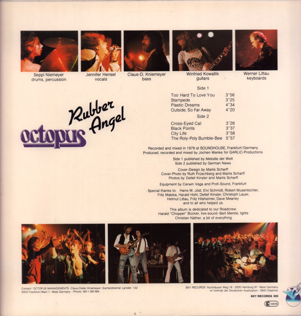 Octopus (European Rock Group) - Rubber Angel - Lp