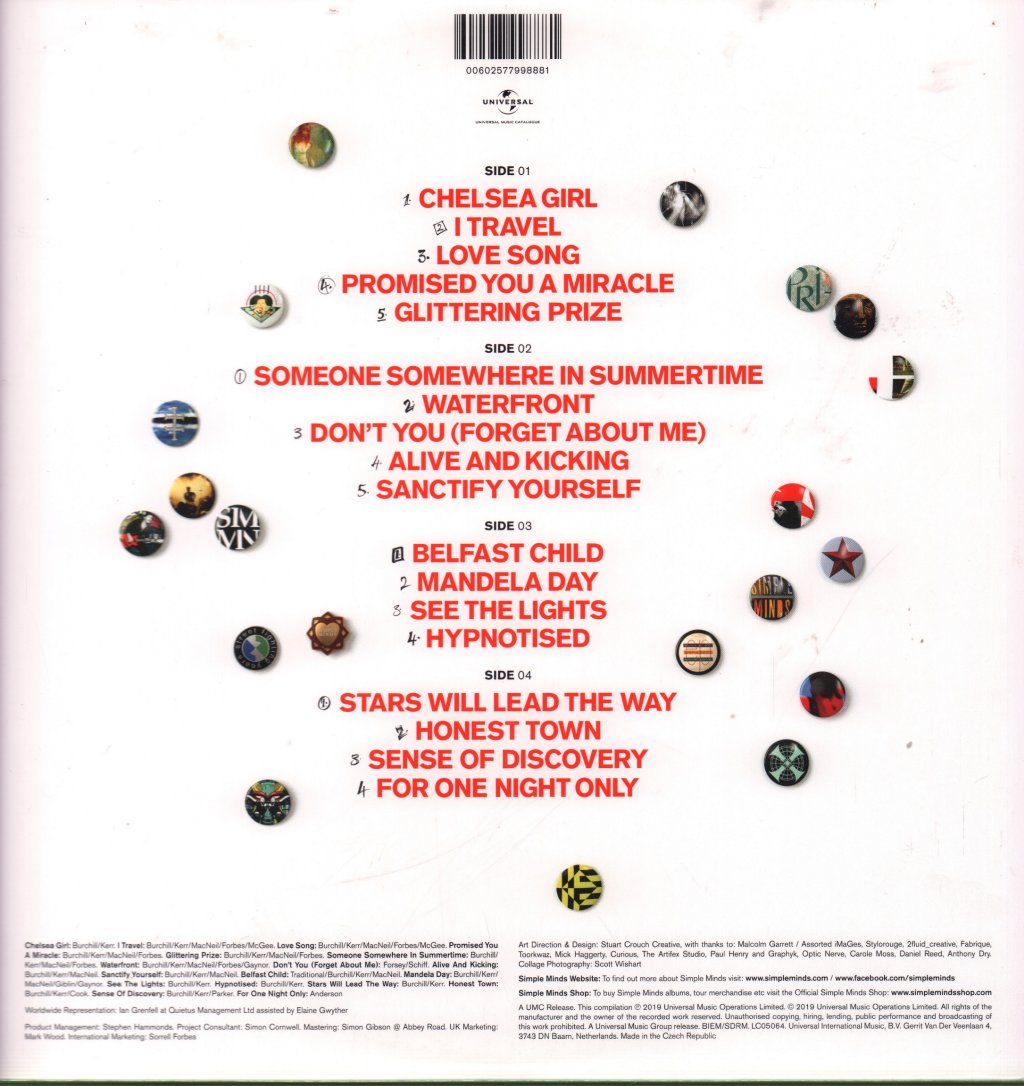 Simple Minds - 40: The Best Of 1979 -2019 - Double Lp