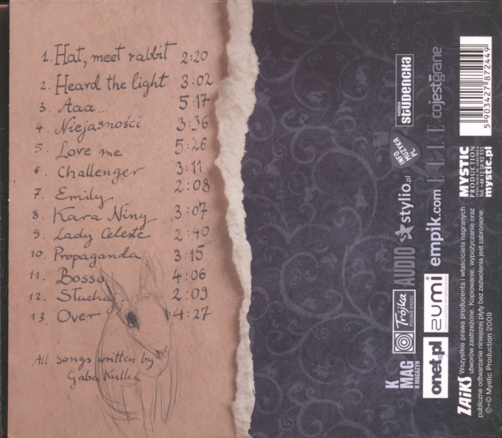 Gaba Kulka - Hat, Rabbit - Cd