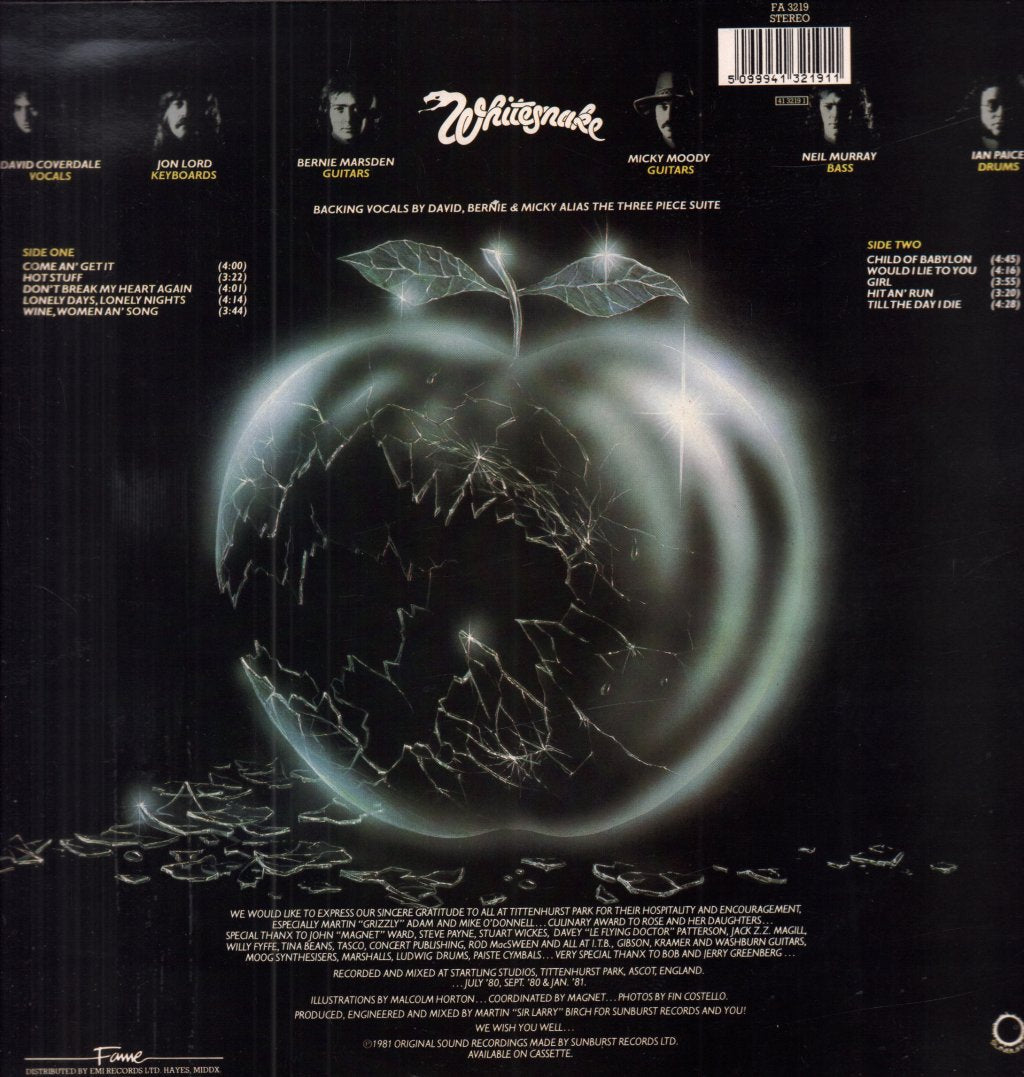 Whitesnake - Come An' Get It - Lp