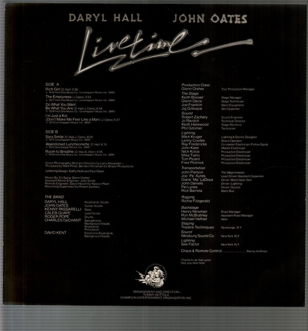 Daryl Hall & John Oates - Livetime - Lp