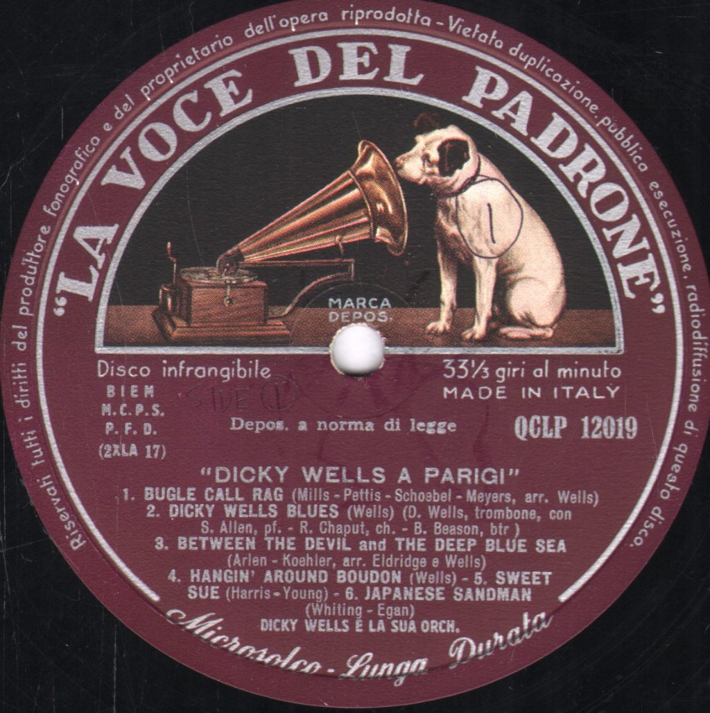 Dicky Wells E La Sua Orchestra - Dicky Wells A Parigi - Lp
