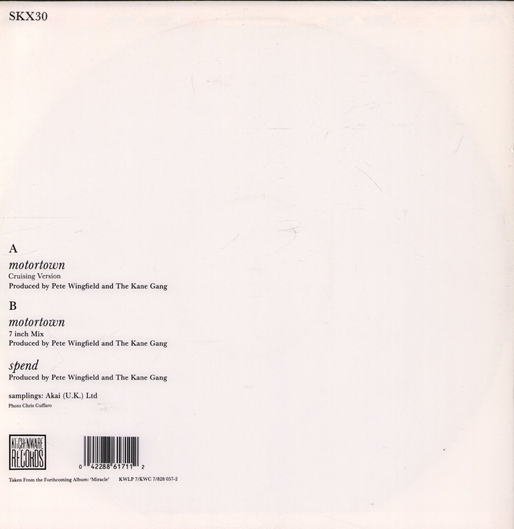 Kane Gang - Motortown - 12 Inch