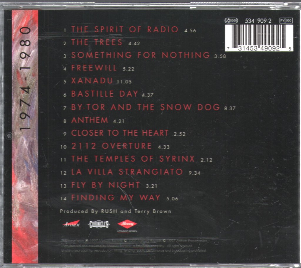 Rush - Retrospective I 1974-1980 - Cd